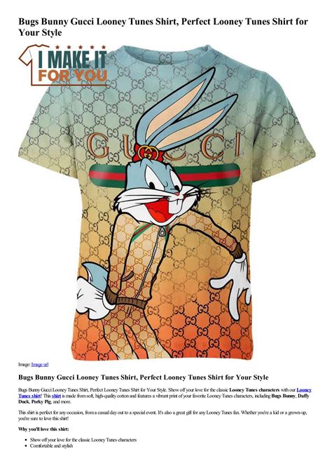 gucci looney tunes t shirt|gucci t shirt sale.